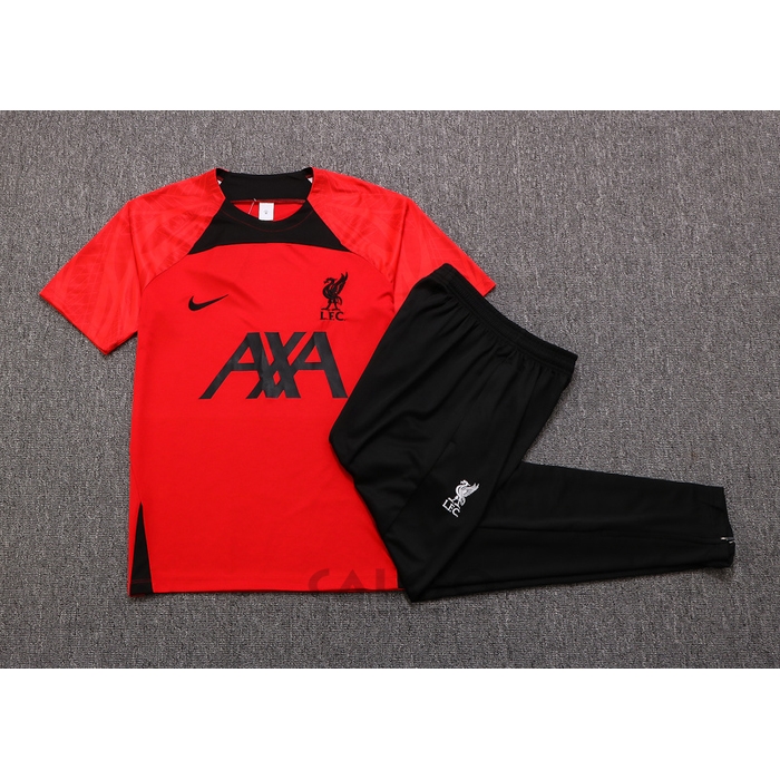Tuta da Track Liverpool Manica Corta 2022-2023 Rosso